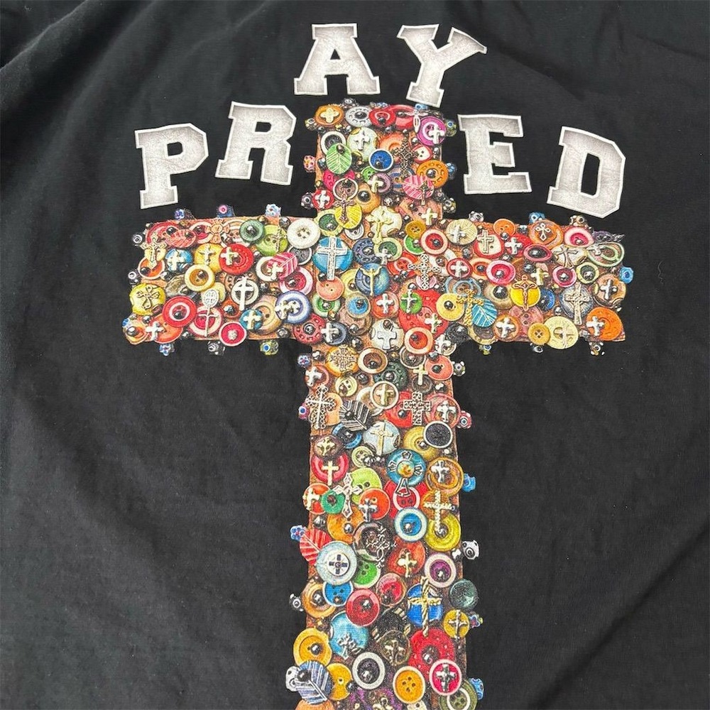 Prayed Up Apparel Unisex Christian‎ T-Shirt XL Black Graphic Print - Picture 2 of 4